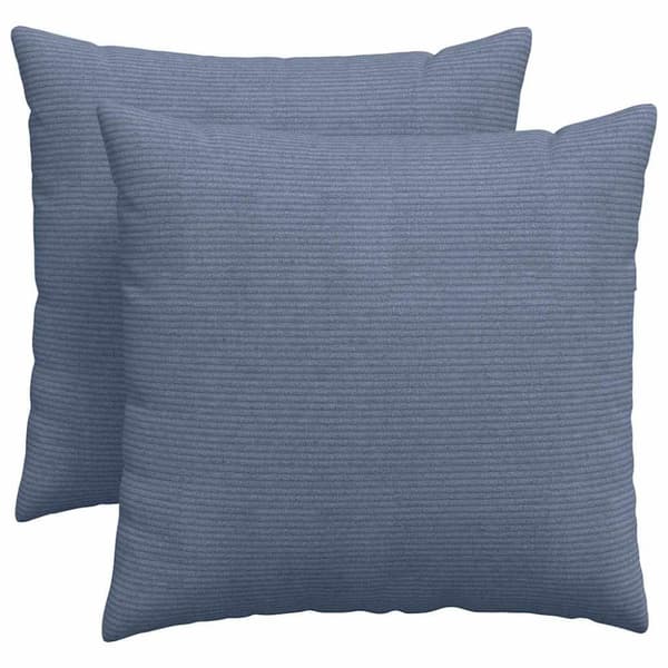 Sofakuddar 2 pcs Blå 50 x 50 cm Kordread tyg