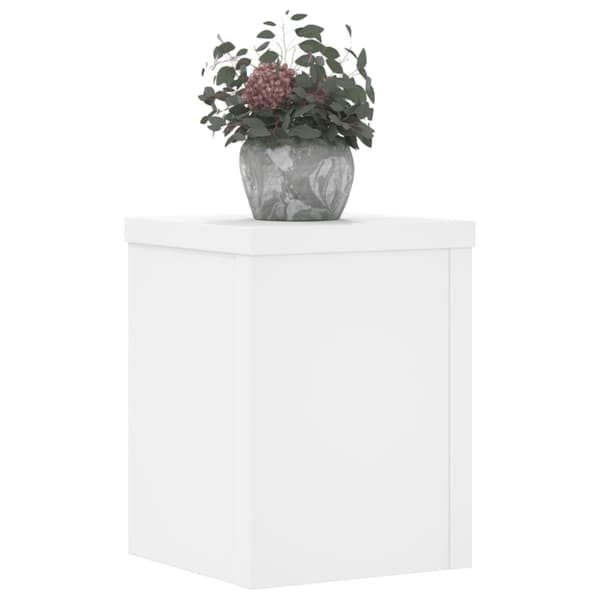 Växtställ 2 st vit 15x15x20 cm konstruerat trä