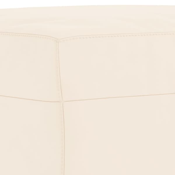 Bänk gräddvit 70x35x41 cm sammet