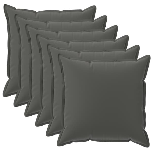 Kudde med kudde HOUTEN 6 st Antracit Polyester