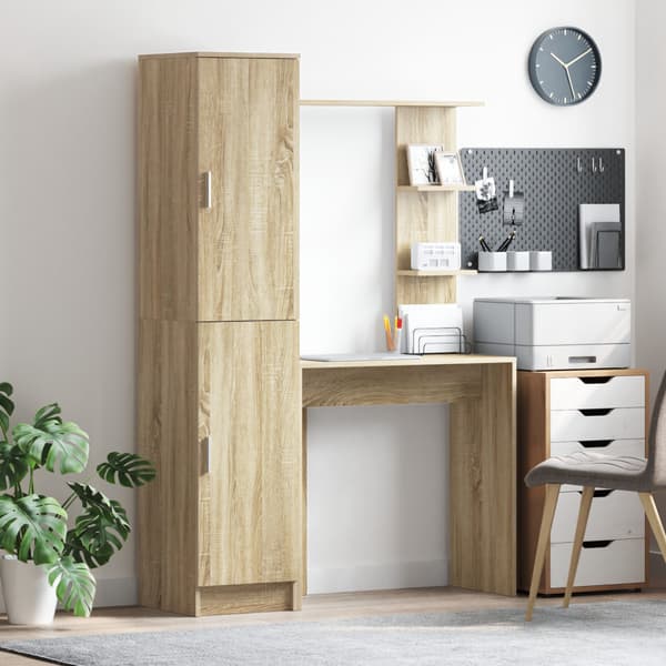 Skrivbord 2 pcs Sonoma-ek