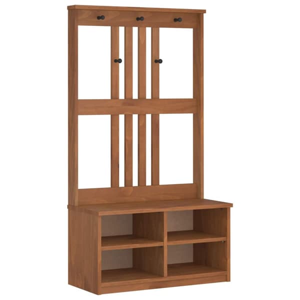 Hallträd SANDNES 87x40x159,5cm massiv träfuru