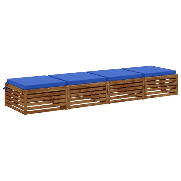 4-delade Sittdynor SOEST 4 st 100% Polyester Kungsblå