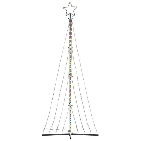 LED julgran 447 LEDs flerfärgad 250 cm