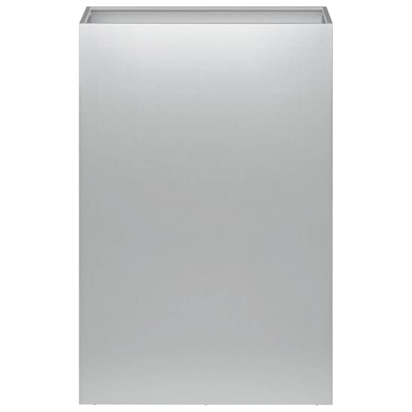 Trädgårdsplanterare 2 st Silver 40 x 30 x 75 cm