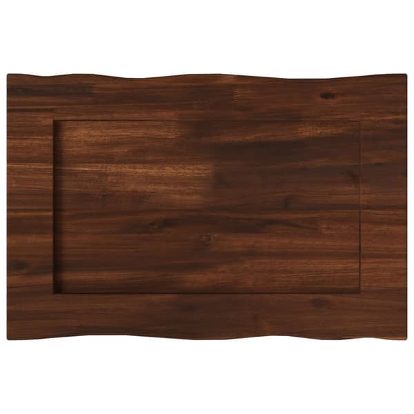 Rektangulärt Bordsskiva 90 x 50 x 3,5 cm Rektangulär Mörkbrun