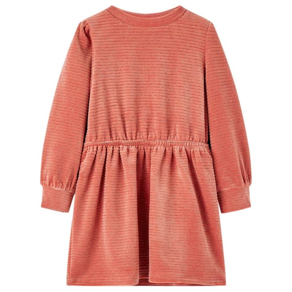 Klänning med långa ärmar för barn medium rosa 104