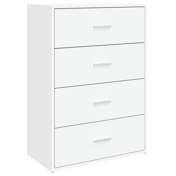Skänkar 2 st vit 60x31x84 cm konstruerat trä