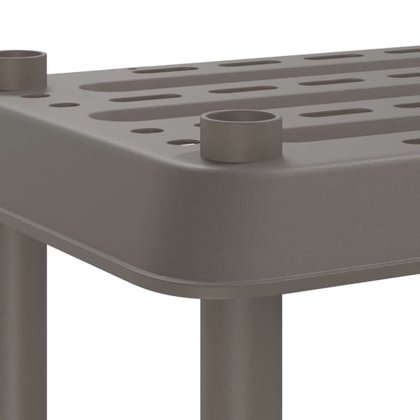 Hyllsystem 2 nivåer 100 x 40 x 55,5 cm PP Ljusgrå