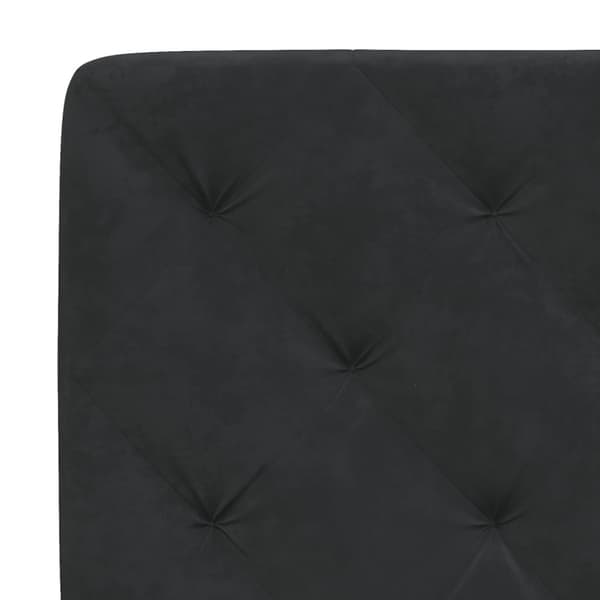 Bed Frame without Mattress Black 90x200 cm Velvet