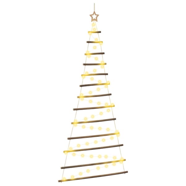 Hängande julgran 180 cm 100 LED-lampor Varmvit