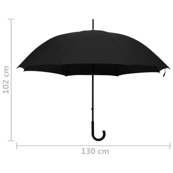 Paraply svart 130cm