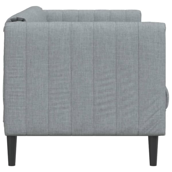 Soffa 3-sits ljusgrå tyg