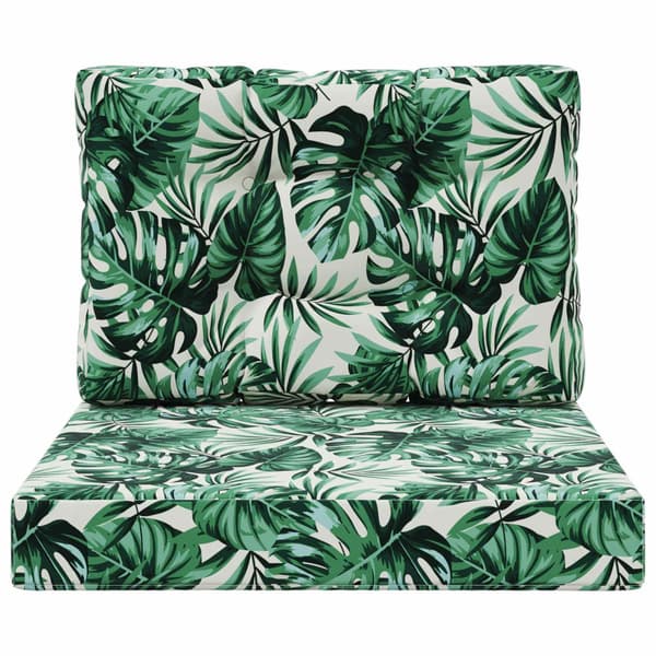 Utomhus Soffa Kudde 2 pcs Bladmönster Polyester