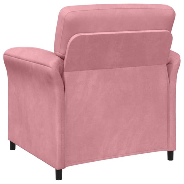 Soffset 2 st Rosa Sammet