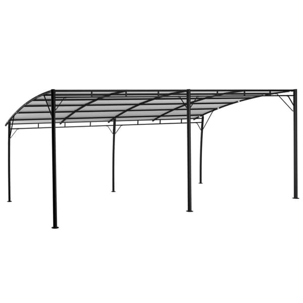 Paviljong 6x3x2,55 m gräddvit