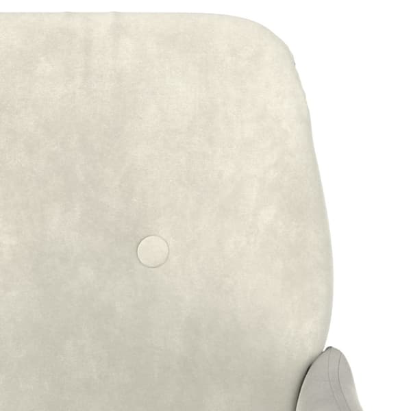 Bänk gräddvit 108x79x79 cm sammet