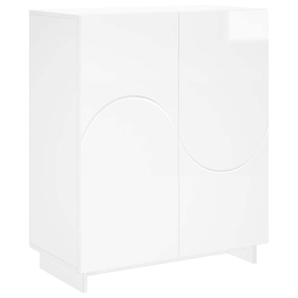 Skoskåp 73 x 38 x 87,5 cm Konstruerat trä Vit högglans