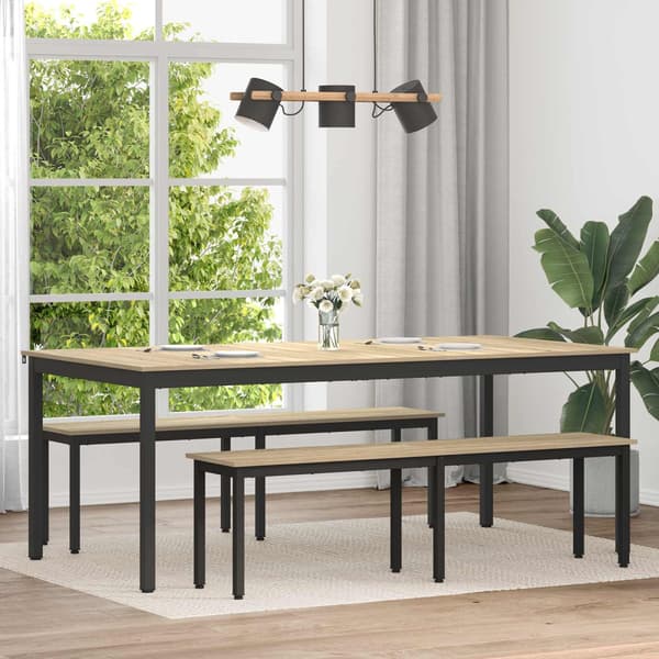 Matbord 200 x 100 x 75 cm Konstruerat trä Rektangulär
