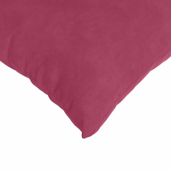 Sofakuddar 2 pcs Vinröd 45 x 45 cm Kordread tyg