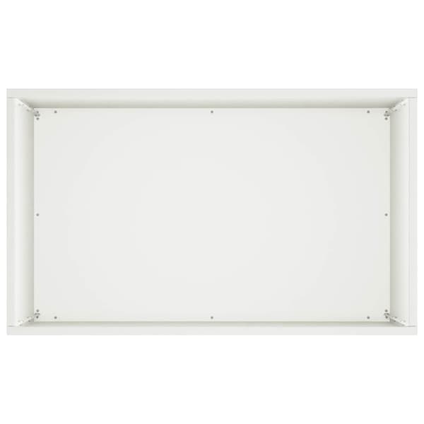 Trädgårdsplanterare 2 st Vit 50 x 30 x 75 cm Kallvalsat stål