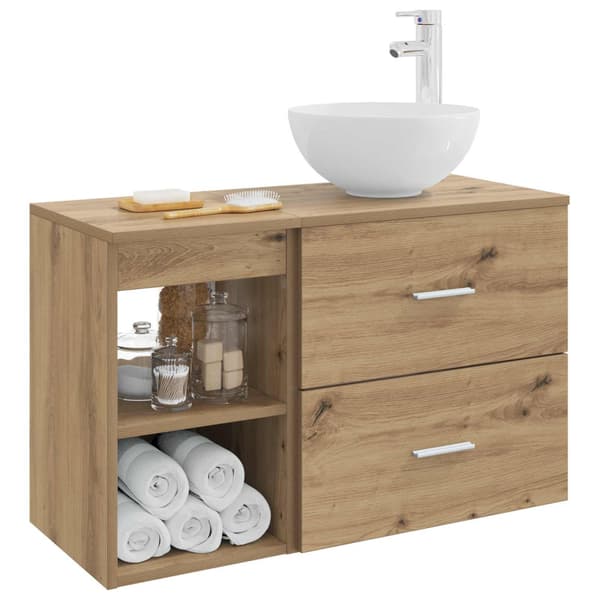 Badrumsmöbelset 2 pcs Artisan-ek Konstruerat trä