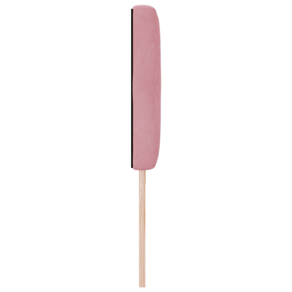 LED huvuddyna med LED-ljusslingor Rosa 200 cm Sammet