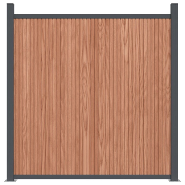 Staketpanel brun 526x186 cm WPC