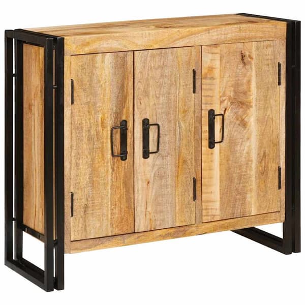 Sideboard Brun 80 x 33 x 70 cm massivt mangoträ