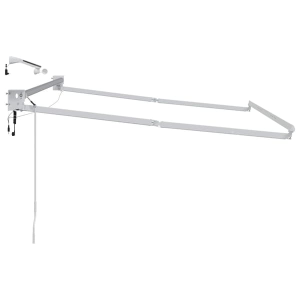 Elektrisk utdragbar markisram Vit 3 x 2 m Aluminium