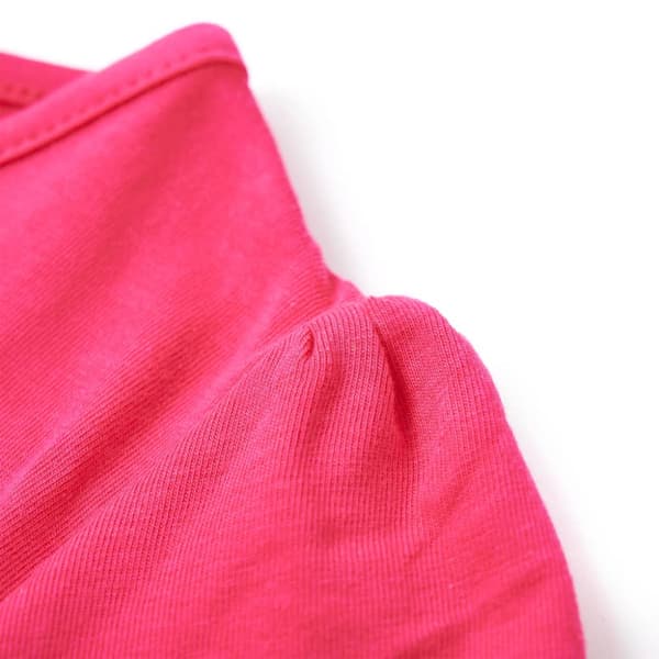 T-shirt för barn stark rosa 128