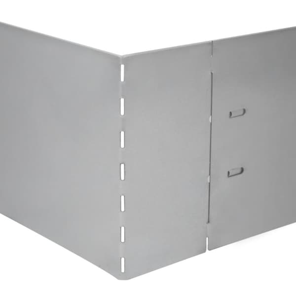 Rabattkant 10 st 100 x 14 cm flexibelt galvaniserat stål
