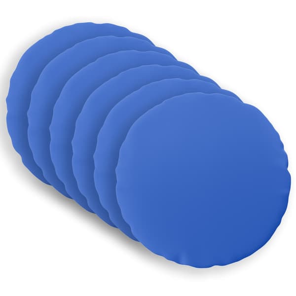 Kuddöverdrag 6 st HEERLEN Kungsblå Ø 30 cm Polyester