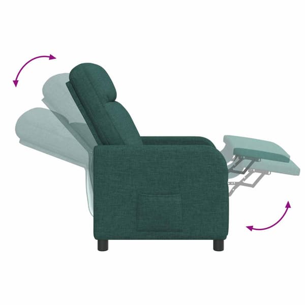 Recliner Mörkgrön Tyg