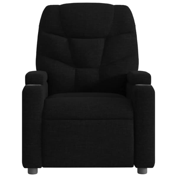 Massagefåtölj svart tyg
