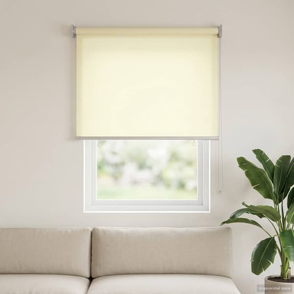 Rullgardin UV-skydd Gräddvit 80 x 140 cm Polyester
