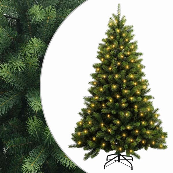 Plast Hingad Julgran 120 cm 150 LED-lampor Varmvit