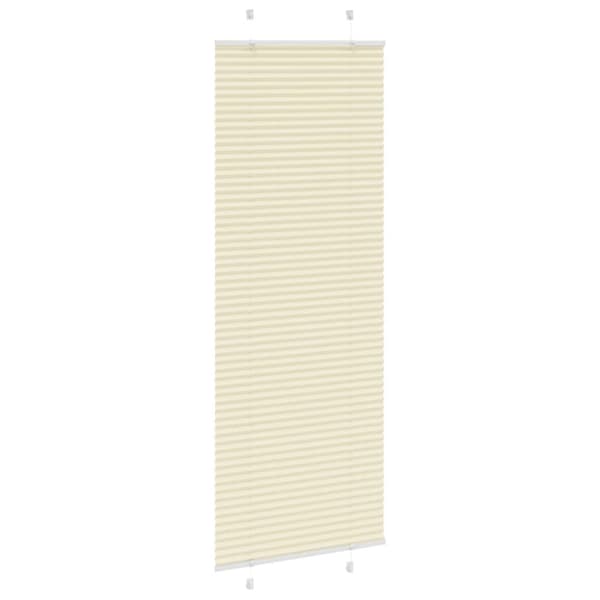 Plisserad persienn cremefärgad 70x200 cm tyg bredd 69,4 cm