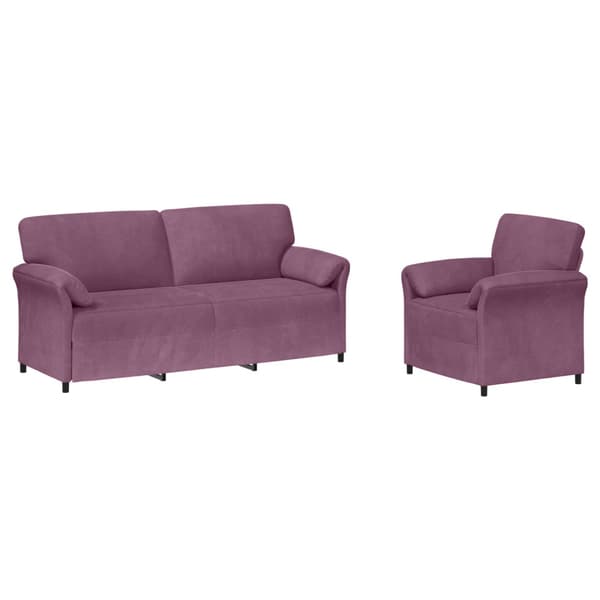 Soffset 2 st Lila Sammet
