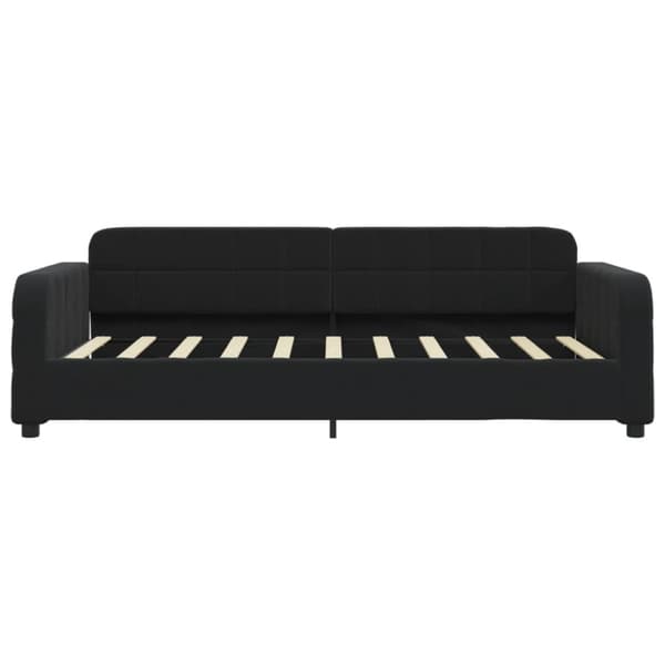 Dagbädd utdragbar svart 90x190 cm sammet
