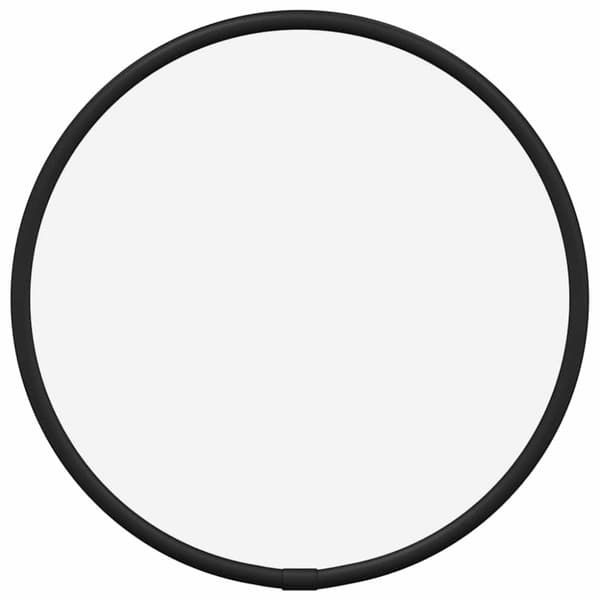 Väggspegel svart Ø 20 cm rund