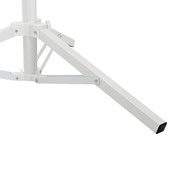 Parasolställ Vit Stål for 25-32 mm Pole