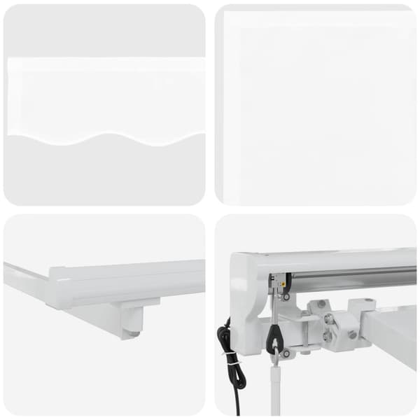Elektrisk Retraktabel Markis Vit 3 x 2,5 m