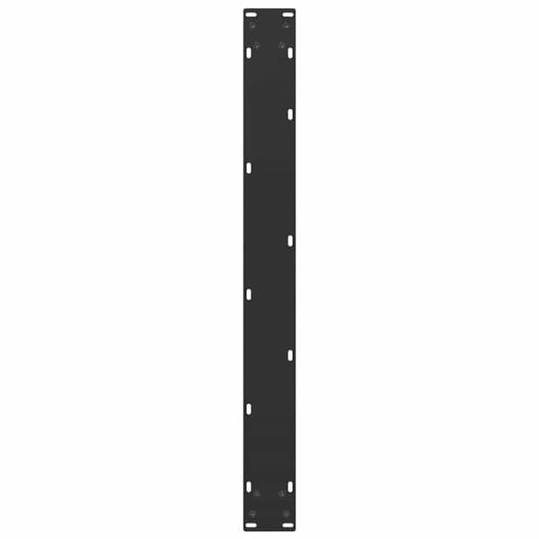 Matbordsben U-formade 2 st svarta 90x(72-73) cm stål