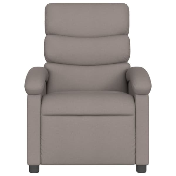 Elektrisk massagefåtölj taupe tyg