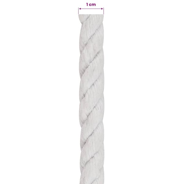 Rep Vit 1 x 1 x 10000 cm Bomull