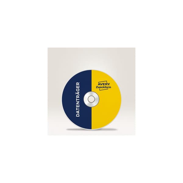 Etikett AVERY CD laser/inkjet 50/fp