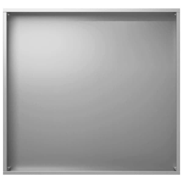 Trädgårdsplanterare 2 st Silver 50 x 50 x 49 cm