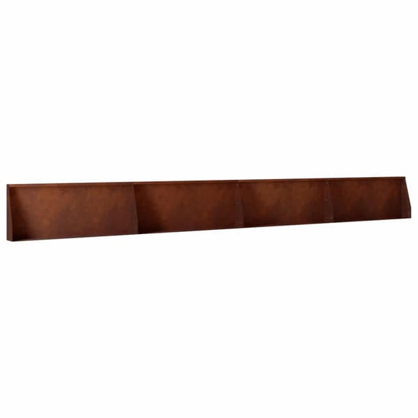 Stödvägg 4 st 100 x 12 x 30 cm Väderbeständig stål Rostig
