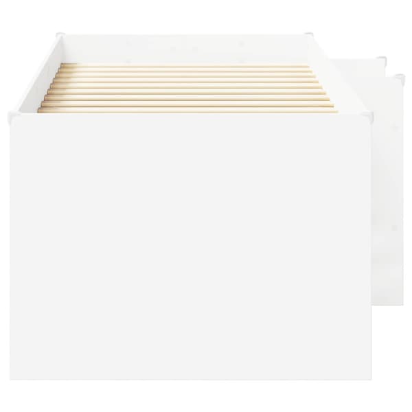 Barns hög sängram 2 pcs Vit 90 x 190 cm Konstruerat trä